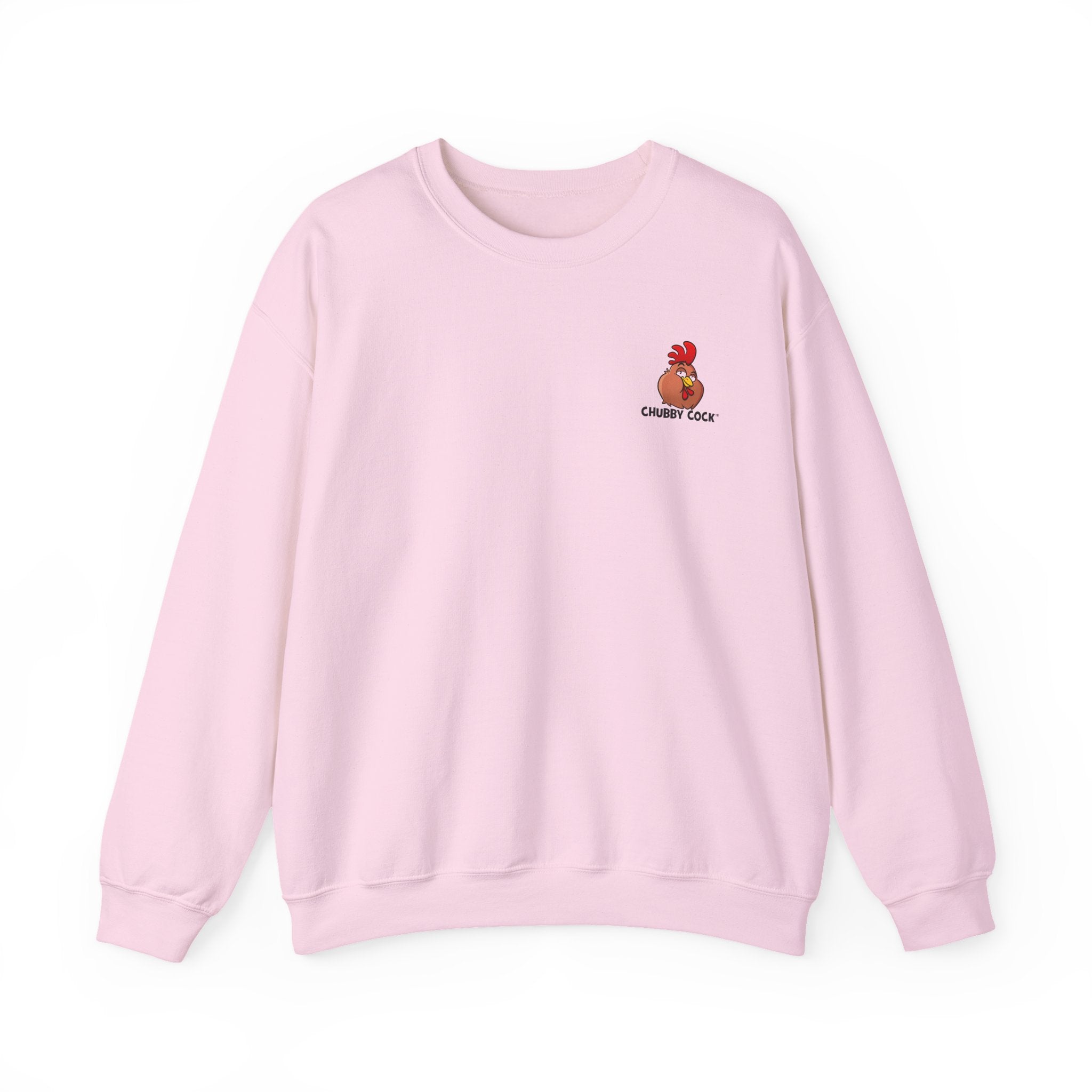 Chubby Cock Original Crewneck Sweatshirt - Unisex Heavy Blend™ Pullover - Farm-Themed Rooster Graphic Sweater - Cozy Casual Sweatshirt