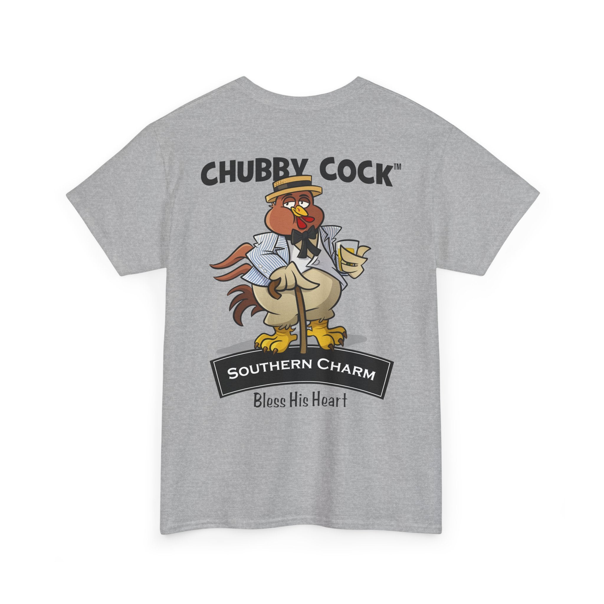Chubby Cock Southern Charm T-Shirt - Unisex Heavy Cotton Tee - Southern Graphic Shirt - Casual Farm Themed Tee -Gift for Him or Her