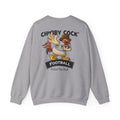 Chubby Cock Football Sweatshirt - Unisex Heavy Blend™ Crewneck - Quirky Rooster Graphic Pullover - Casual Farm Animal Sweatshirt