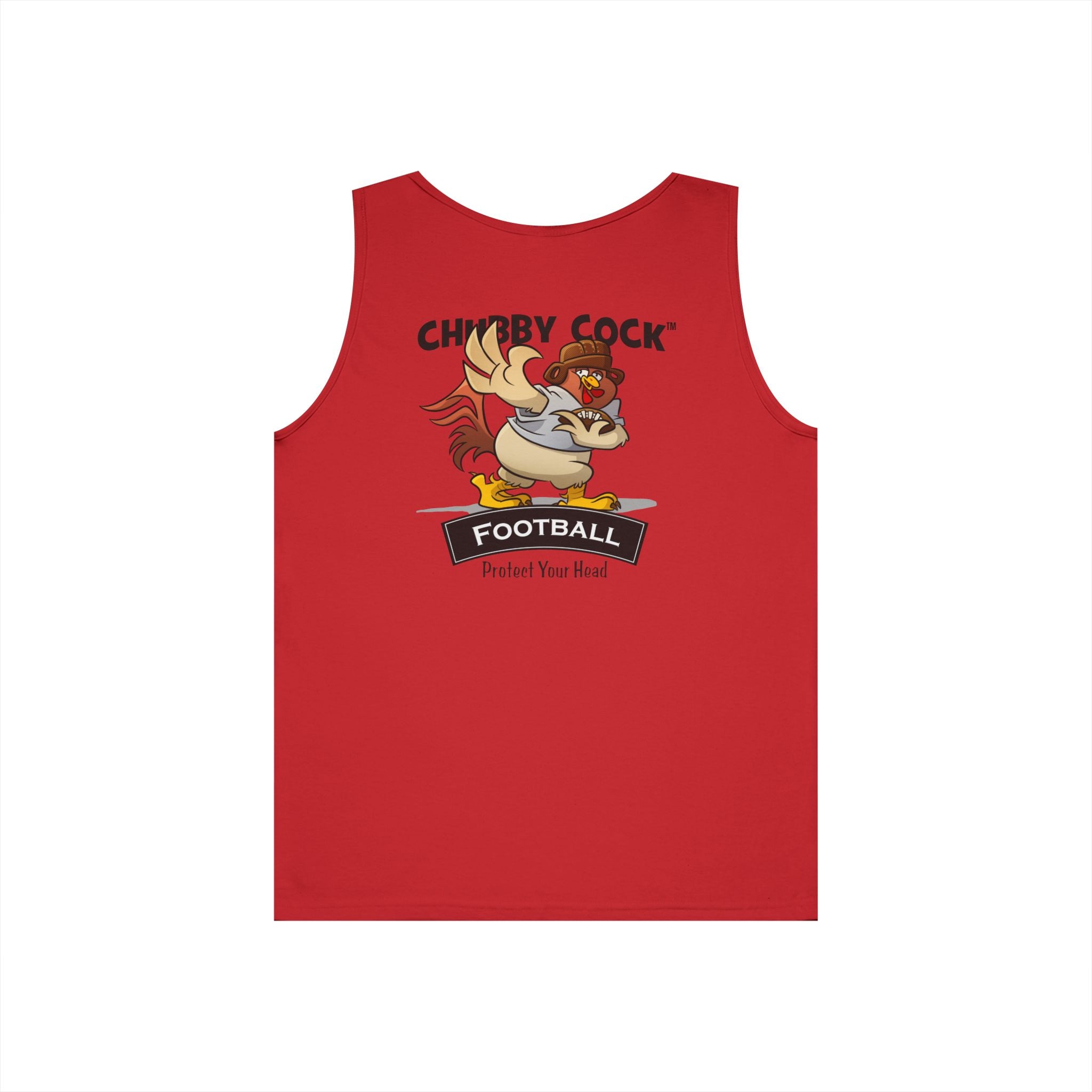 Chubby Cock Football TankTop - Unisex Heavy Cotton Tank - Animal Graphic  Shirt-Casual Football Tee for Men and Women - Sports Gift