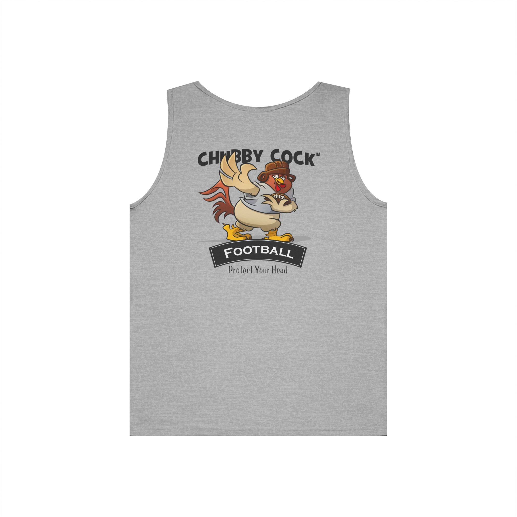 Chubby Cock Football TankTop - Unisex Heavy Cotton Tank - Animal Graphic  Shirt-Casual Football Tee for Men and Women - Sports Gift