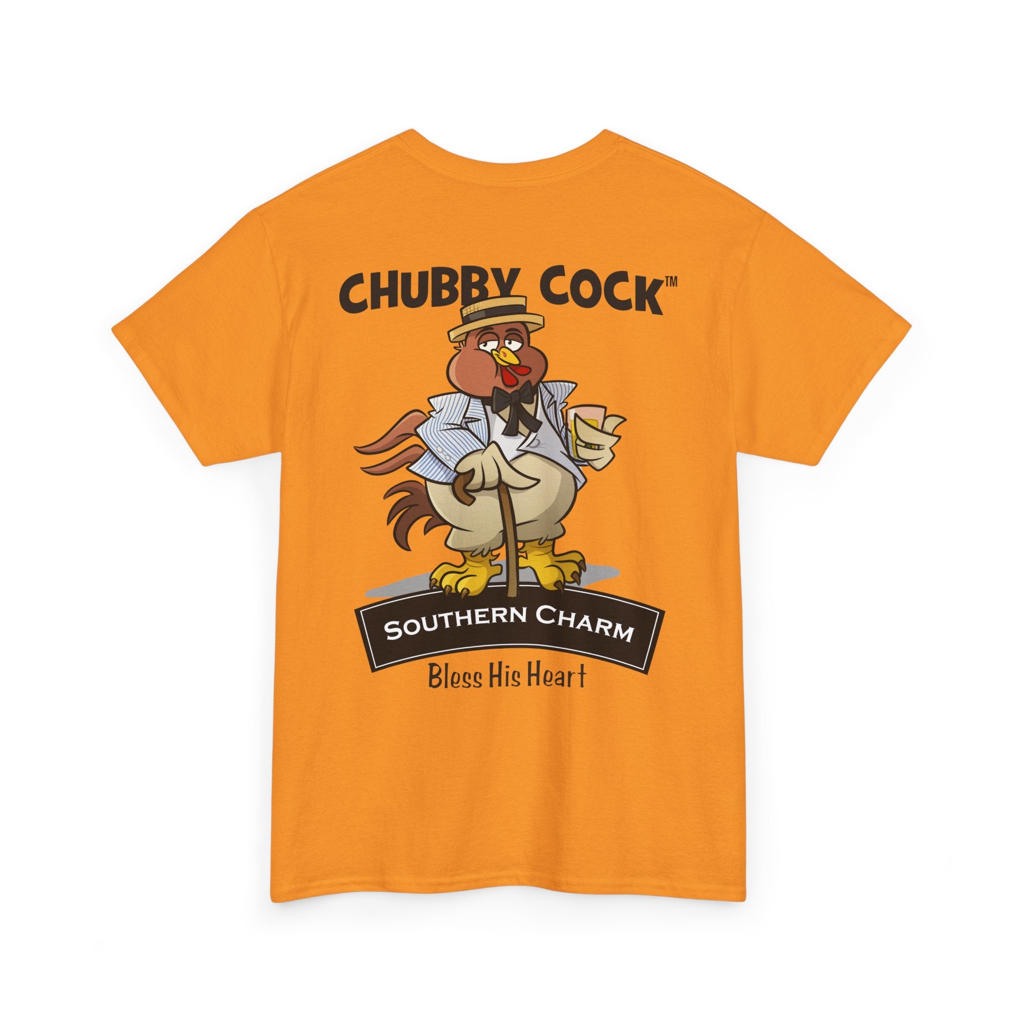 Chubby Cock Southern Charm T-Shirt - Unisex Heavy Cotton Tee - Southern Graphic Shirt - Casual Farm Themed Tee -Gift for Him or Her